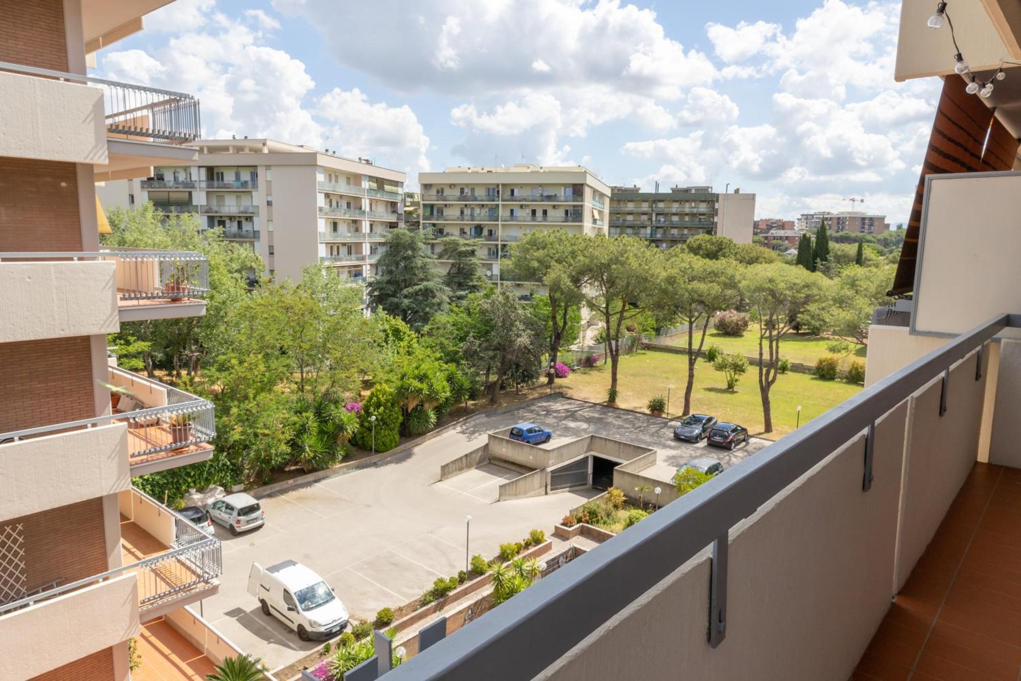 Belvedere Modern Apartment Con Parcheggio Gratuito Rome Luaran gambar